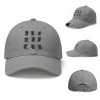 Funny Tennis Game Day Cat Baseball Cap Tennis Player Gift