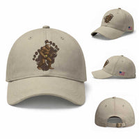 Funny Bigfoot Tennis Player Baseball Cap Folklore Cryptid Gift