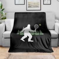 Funny Sasquatch Tennis Player Throw Blanket Folklore Cryptid Gift - Wonder Print Shop