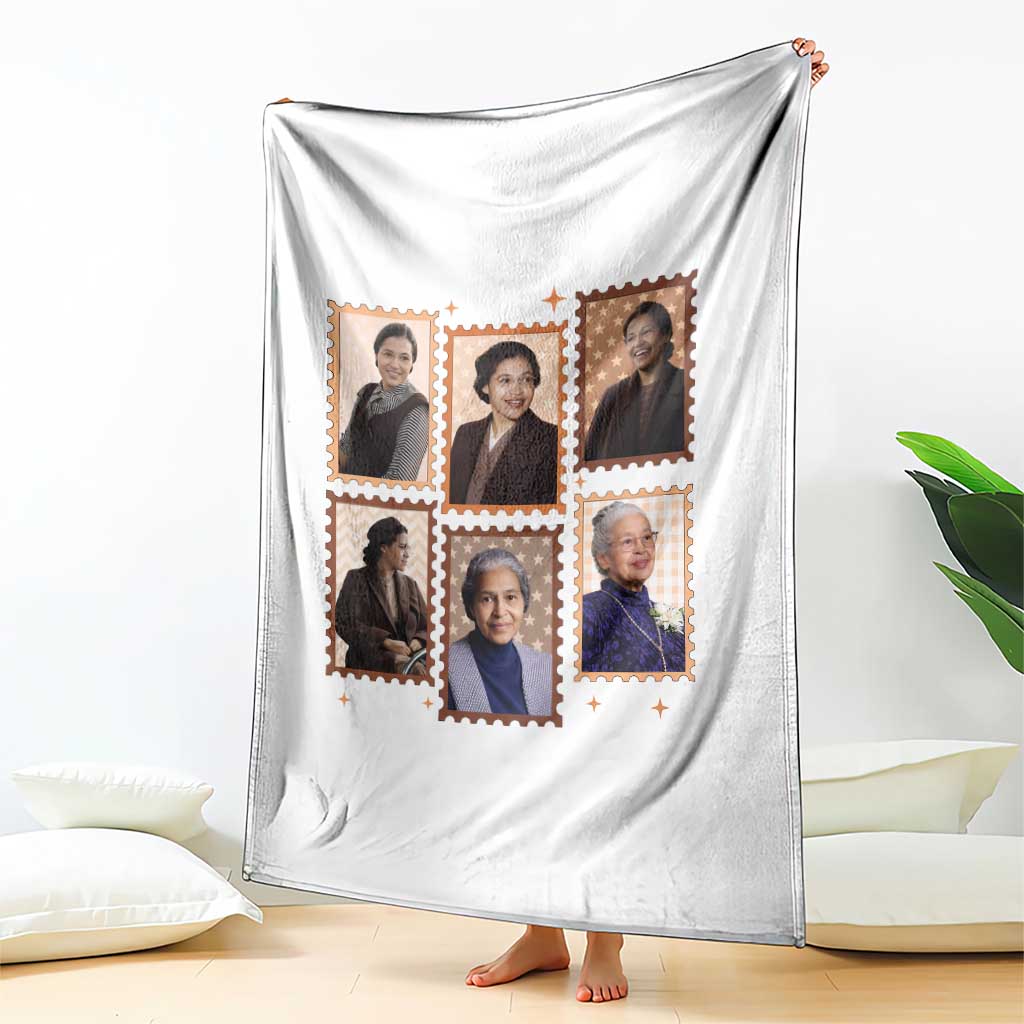 Rosa Parks Throw Blanket African American Civil Rights Legacy