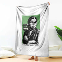 Rosa Parks Quote Throw Blanket Never Be Fearful When It Is Right