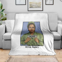 Nope Rosa Parks Throw Blanket Female Empowerment History Gift