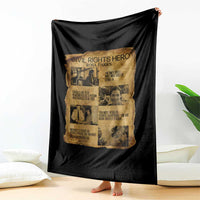 Rosa Parks Quote Throw Blanket Civil Rights History Hero