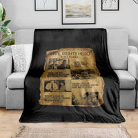 Rosa Parks Quote Throw Blanket Civil Rights History Hero
