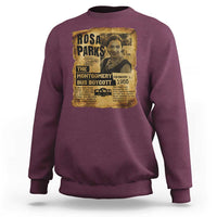 Vintage Rosa Parks Sweatshirt Groovy Black History Month