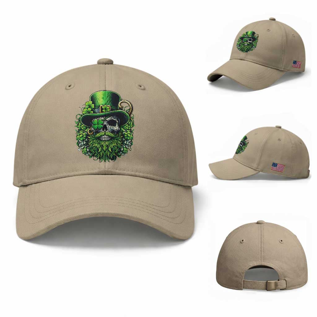 Irish Leprechaun Skull Baseball Cap St Patricks Day Party Gift