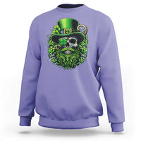 Irish Leprechaun Skull Sweatshirt St Patricks Day Party Gift