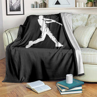 St Patricks Day Baseball Batter Throw Blanket Irish Sports Gift