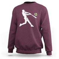 St Patricks Day Baseball Batter Sweatshirt Irish Sports Gift