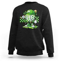St Patricks Day Shamrock Baseball Player Gift Sweatshirt