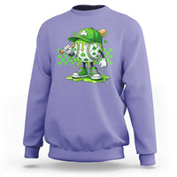 St Patricks Day Shamrock Baseball Player Gift Sweatshirt