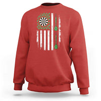 Irish American Darts Shamrock Flag Gift Sweatshirt