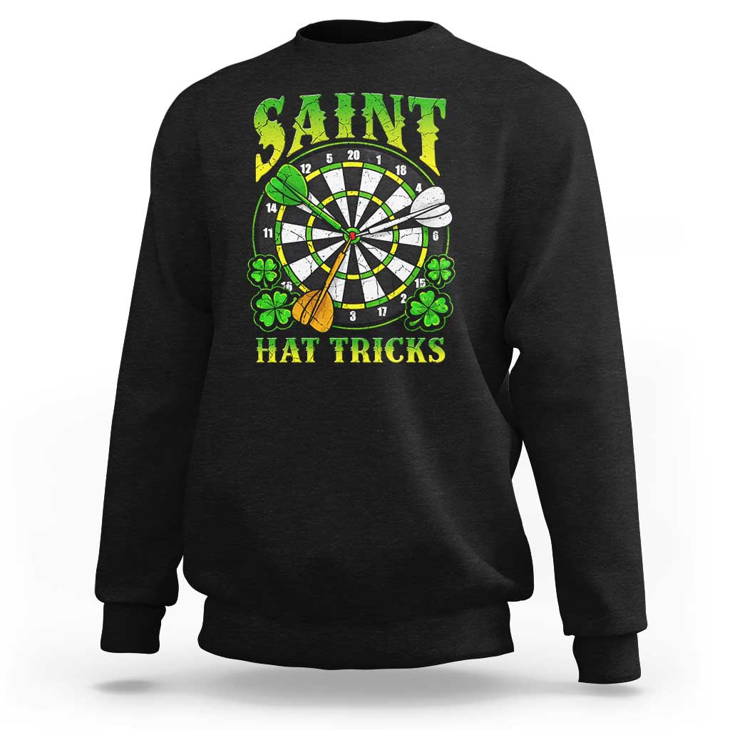 Funny Darts St Patricks Day Gift Sweatshirt Saint Hat Tricks