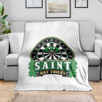 Saint Hat Tricks Throw Blanket St Patricks Day Dart Thrower Gift