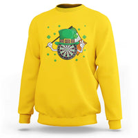 Lucky Darts Board With Irish Flag Sweatshirt St Patricks Day Gift