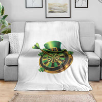 St Patricks Day Irish Darts Board Celebration Gift Throw Blanket