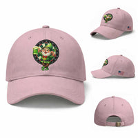 Cheerful Gnome Playing Darts Baseball Cap St Patricks Day Gift