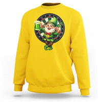 Cheerful Gnome Playing Darts Sweatshirt St Patricks Day Gift