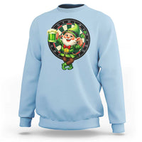 Cheerful Gnome Playing Darts Sweatshirt St Patricks Day Gift