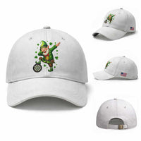 St Patricks Day Cheerful Gnome Dabbing Baseball Cap Darts Lover Gift