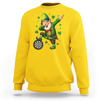 St Patricks Day Cheerful Gnome Dabbing Sweatshirt Darts Lover Gift