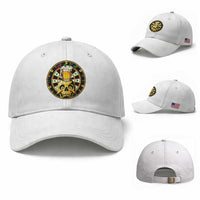 Funny St Patricks Day Skull Baseball Cap Darts Player Gift