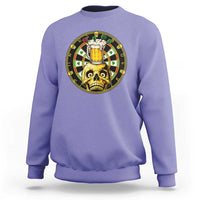 Funny St Patricks Day Skull Sweatshirt Darts Player Gift