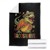 Cinco De Mayo Tacosaurus Throw Blanket Funny Dinosaur Taco Lover Gift