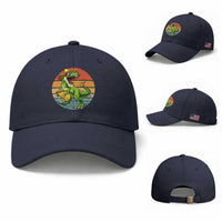 Vintage Dinosaur Taco Lover Baseball Cap Cinco De Mayo Gift