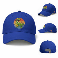 Vintage Dinosaur Taco Lover Baseball Cap Cinco De Mayo Gift