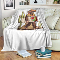 Funny Cinco De Mayo Bigfoot Burrito Lover Gift Throw Blanket