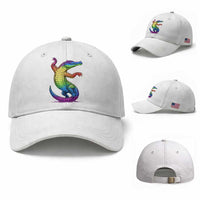 Funny Rainbow Gator LGBTQ Pride Support Baseball Cap