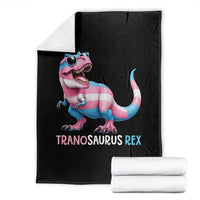 Transaurus Rex Transgender Pride Throw Blanket Funny Dinosaur Lover