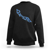 Curacao Flag Map Pride Sweatshirt Proud Curacaoan Heritage Gift
