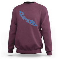Curacao Flag Map Pride Sweatshirt Proud Curacaoan Heritage Gift