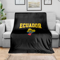 Proud Ecuadorian Map Throw Blanket Ecuador Roots Heritage Pride