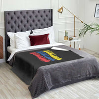 Retro Groovy Ecuador Throw Blanket Proud Ecuadorian Heritage
