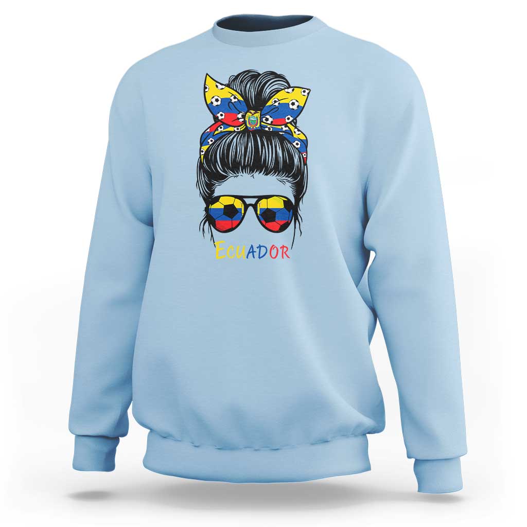 Ecuador Soccer Sweatshirt Chica Ecuatoriana Pride Game Day Gift