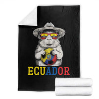 Funny Ecuador Guinea Pig Soccer Fan Throw Blanket Cavy Lover Gift
