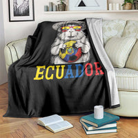 Funny Ecuador Guinea Pig Soccer Fan Throw Blanket Cavy Lover Gift