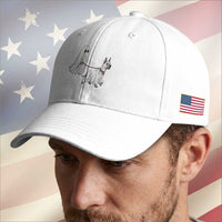 Funny Ghost Walking Great Dane Dog Baseball Cap Halloween Pet Lover Gift