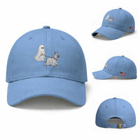 Funny Ghost Walking Great Dane Dog Baseball Cap Halloween Pet Lover Gift