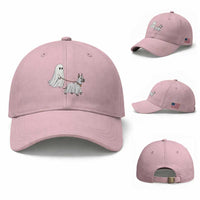 Funny Ghost Walking Great Dane Dog Baseball Cap Halloween Pet Lover Gift