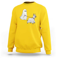 Funny Ghost Walking Great Dane Dog Sweatshirt Halloween Pet Lover Gift