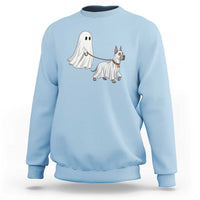 Funny Ghost Walking Great Dane Dog Sweatshirt Halloween Pet Lover Gift