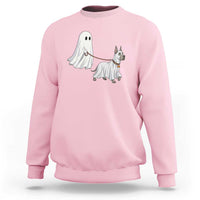 Funny Ghost Walking Great Dane Dog Sweatshirt Halloween Pet Lover Gift