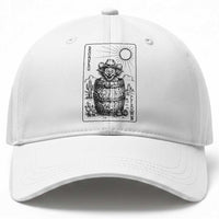 Funny Rodeo Clown In Barrel Baseball Cap Western Playing Card Rodeo Gift