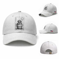 Funny Rodeo Clown In Barrel Baseball Cap Western Playing Card Rodeo Gift