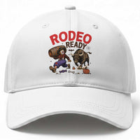 Rodeo Ready Clown Bull Chase Spooky Halloween Gift Baseball Cap