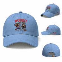 Rodeo Ready Clown Bull Chase Spooky Halloween Gift Baseball Cap